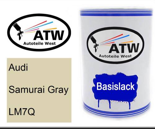 Audi, Samurai Gray, LM7Q: 500ml Lackdose, von ATW Autoteile West.